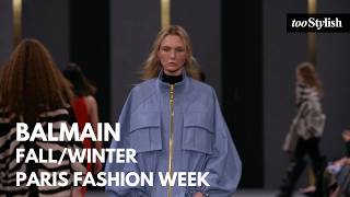 BALMAIN | Fall Winter 2025 | Paris Fashion Week PFW | tooStylish Fashion Show Runway Review [4K]