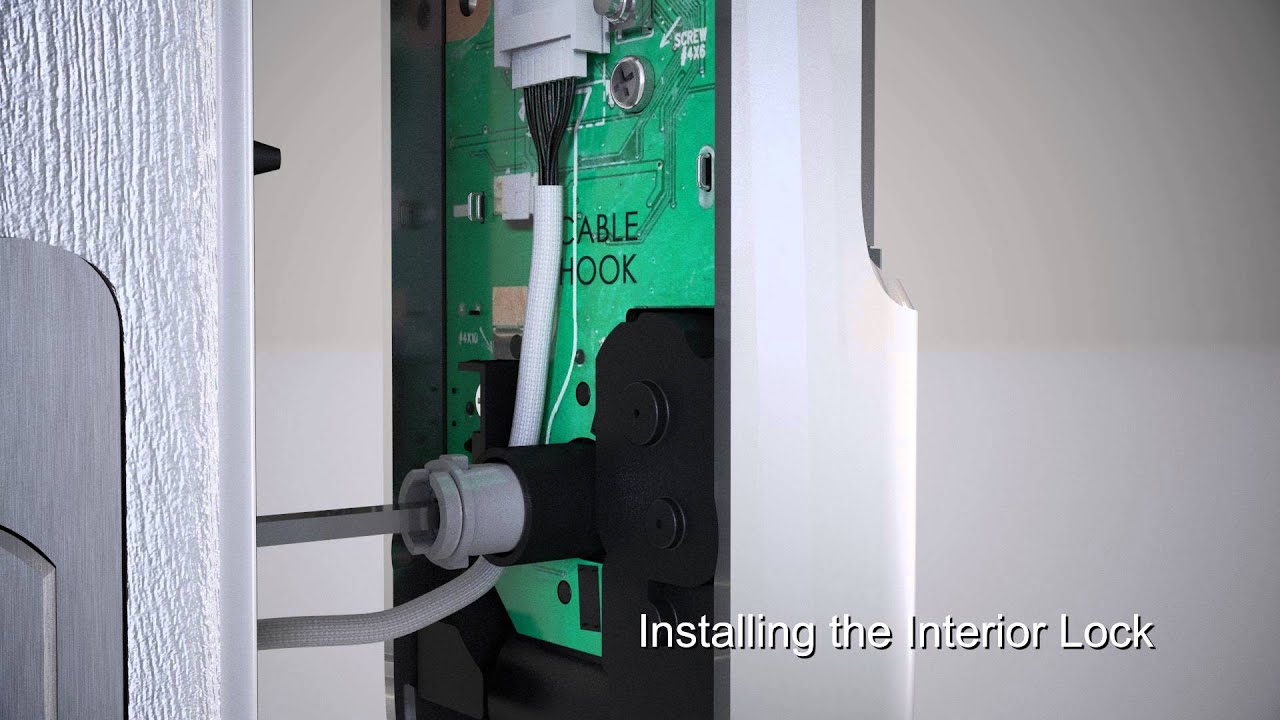 Yale Real Living Key Free Touchscreen Deadbolt Installation YouTube