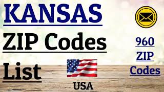 KANSAS ZIP CODE s List || USA-UNITED STATES OF AMERICA || 960 ZIP Codes screenshot 1