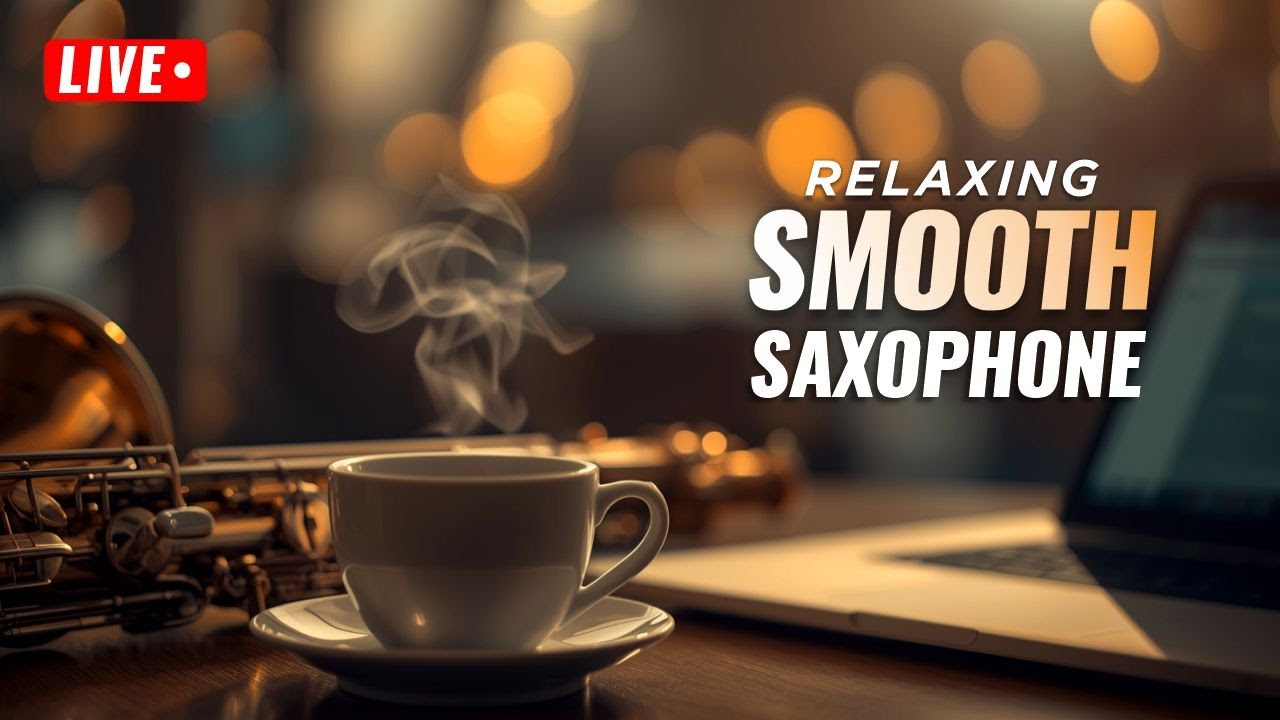 Smooth Jazz Saxophone Radio 🎷 Calm Bossa Nova Music for Work, Study & Focus