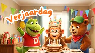 Verjaardagsliedje Voor Kinderen 🎉 Hiep Hiep Hoera Jarig Zing En Dans Mee (Nederlands)