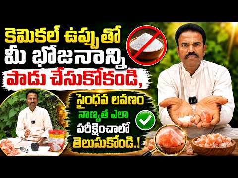 కెమికల్ ఉప్పుతో మీ భోజనాన్ని పాడు చేసుకోకండి,సైంధవ లవణం నాణ్యత ఎలా పరీక్షించాలో తెలుసుకోండి.!