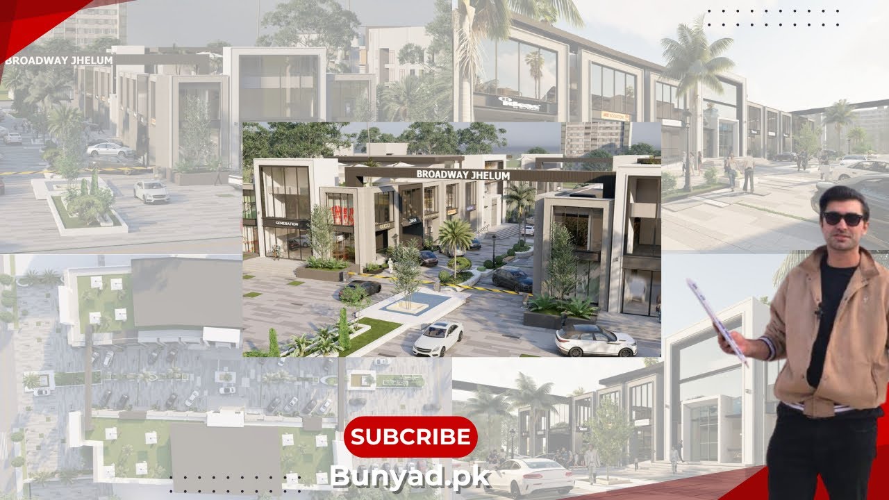 Broadway jhelum | Pakistan 1st drive-thru Mall | GT Road commercial Outlets for sale on installments