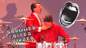 Drummer Bites Lead Singer