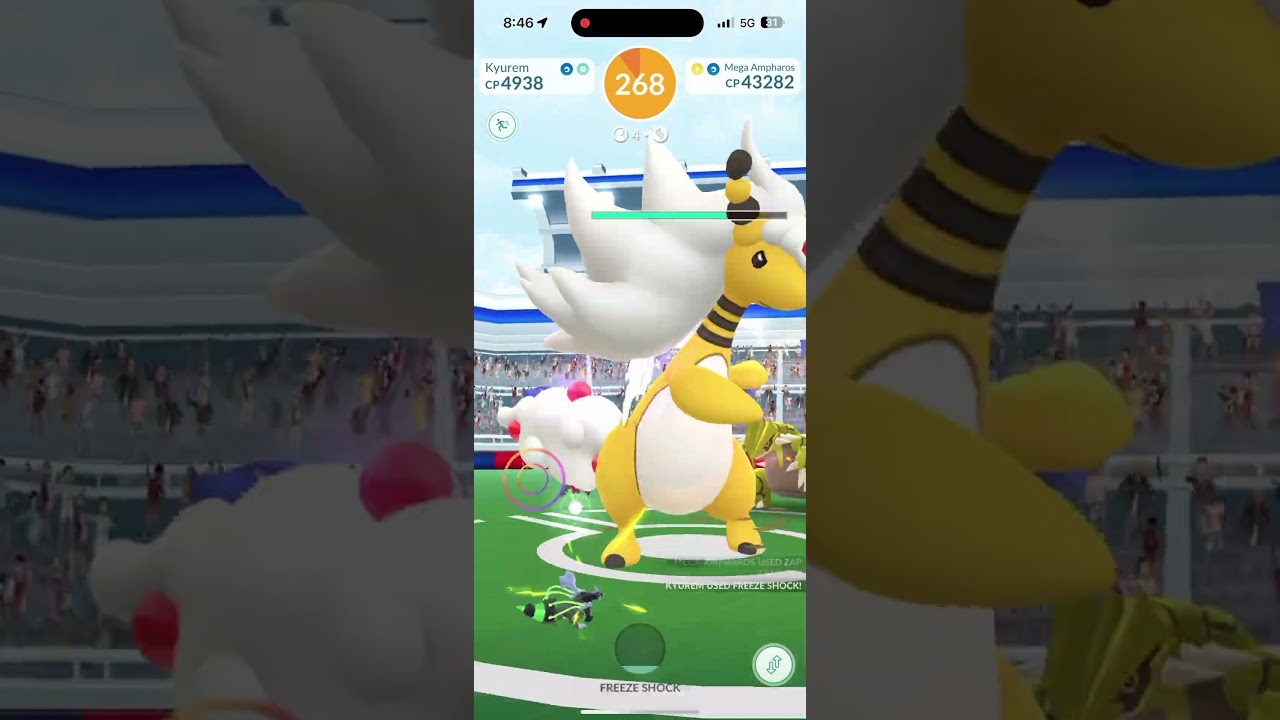 Catching Mega Ampheros with 4 people!!! 