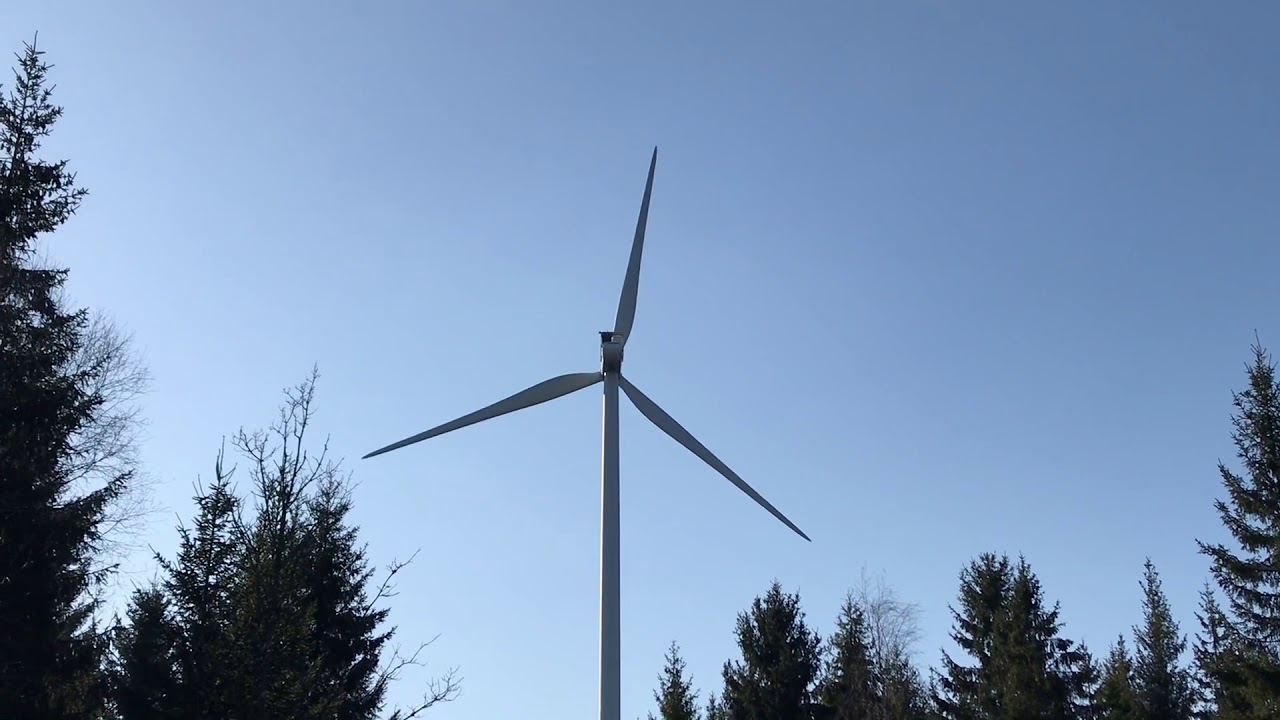 Vindkraftverk i Skephult - YouTube