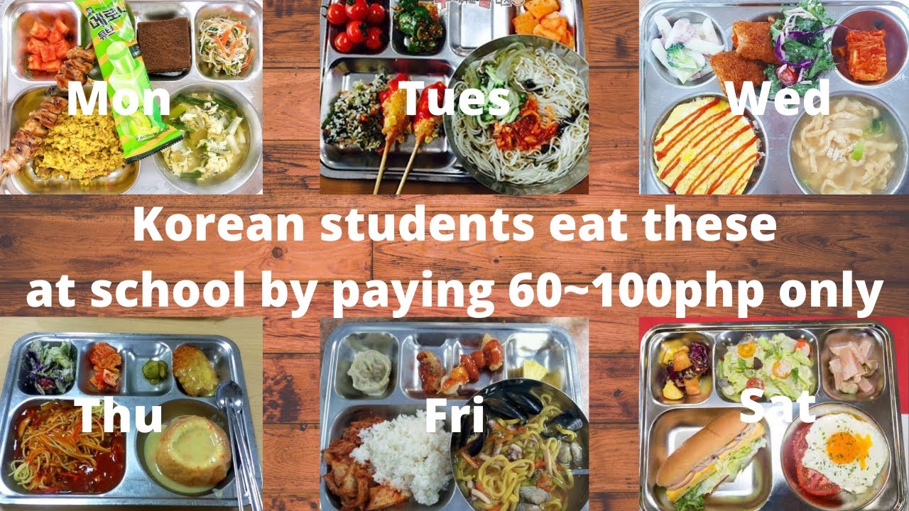 Korean students eat these at school everyday by paying 60php100php