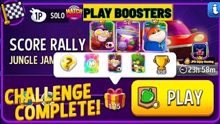 Play 3 Boosters/ Jungle Jam+Bombs Away Solo Challenge Score Rally/ 1115 Score /Match Masters