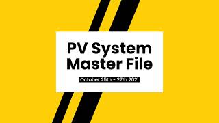 Details The PV Academy PV System Master File Training Course Update