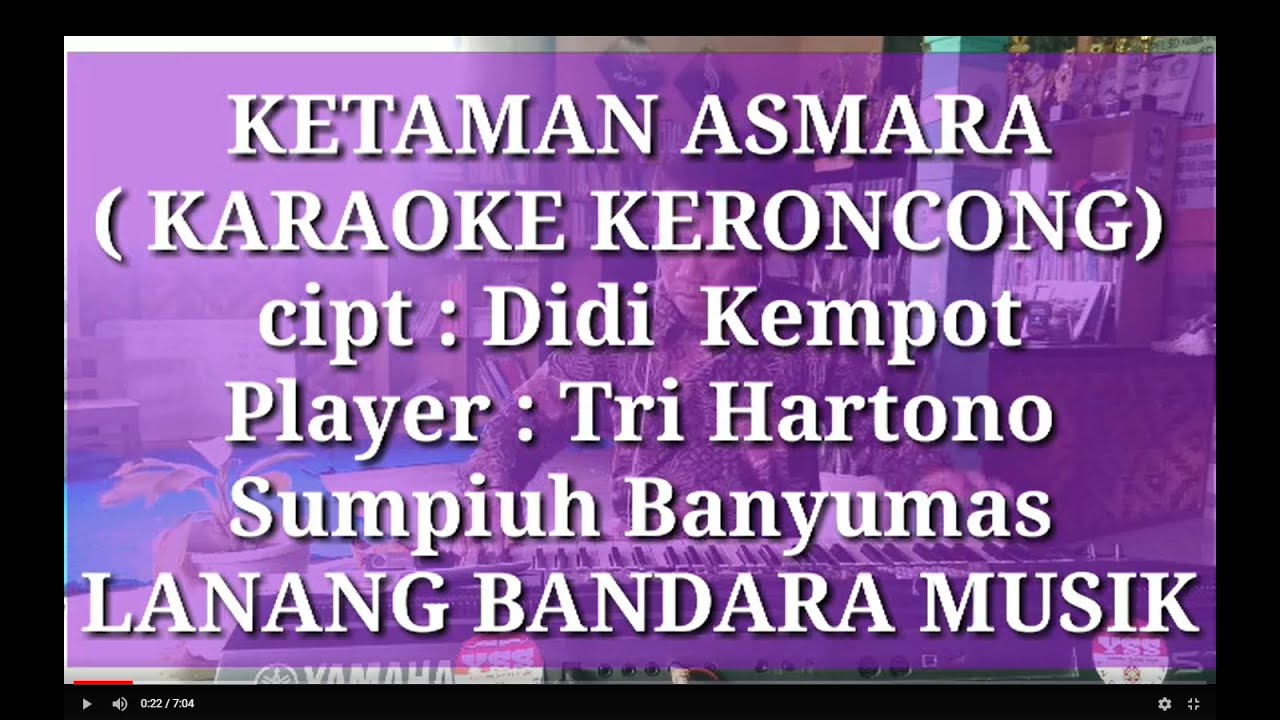 KETAMAN ASMARA,KARAOKE KERONCONG,TRI HARTONO,LANANG BANDARA MUSIK