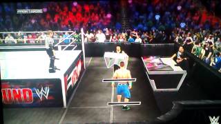 How to go to crowd in wwe 2k15 (Xbox 360)