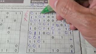 (#8854) Saturday. Binary01 Sudoku puzzle. Bonus Extra edition. 07-06-2024 Extra part 3 of 4