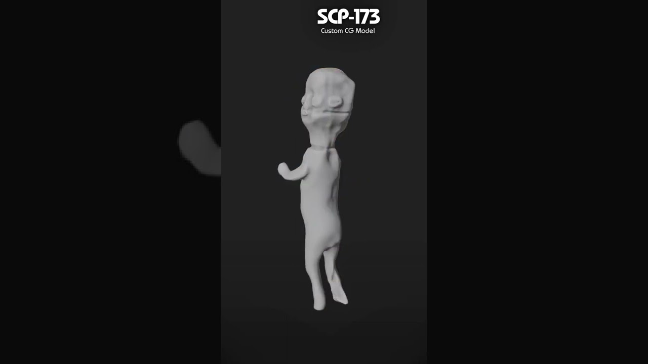 scp-173 free 3D model rigged