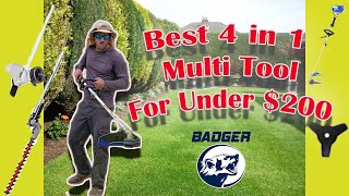 Best Multi Tool For Under $200! Weed Eater | Edger | Hedge Trimmer | Brush Cutter! Wild Badger Power