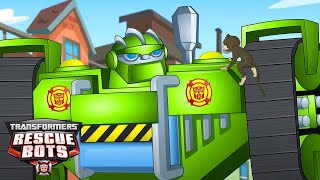 Transformers: Rescue Bots | Boulder en el centro | Animacion | Dibujos Animados de Niños