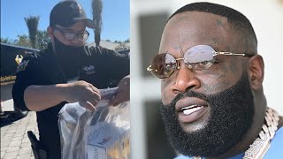 Rick Ross doesnt want to show his ID for his $1 million ring delivered in an armour truck