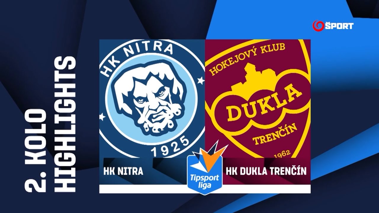 2. kolo: HK Nitra - HK Dukla Trenčín 2:3 sn (0:1, 1:1, 1:0 - 0:0, 0:1)