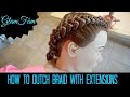 How to do a Dutch Braid with Weave | How to Braid