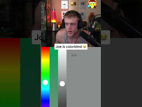 Joe is colorblind