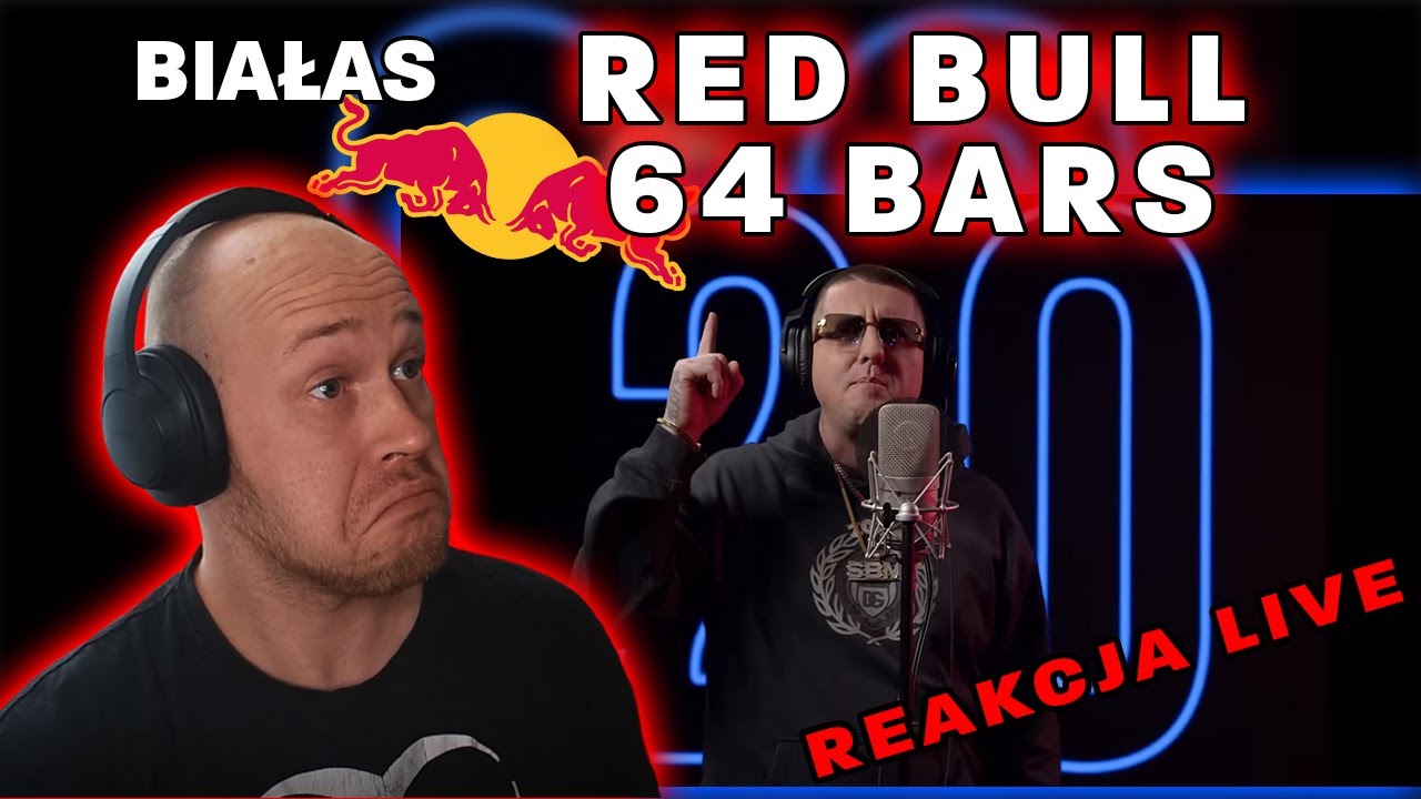 Metal słucha rapu🔴BIAŁAS | RED BULL 64 BARS🔵REAKCJA LIVE