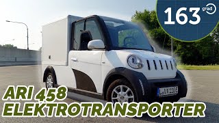 A big video about a small car - ARI 458 electric transporter tested by 163 Grad