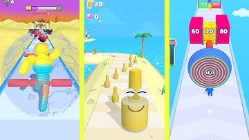 Rope Man vs Juice Run vs Layer Man | All Levels Gameplay Walkthrough (iOS & Android)