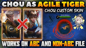 ▶️ CHOU AS WANWAN SKIN SCRIPT (handcam) WORKS ON ABC AND NON-ABC FILE | CHOU CUSTOM SKIN SCRIPT