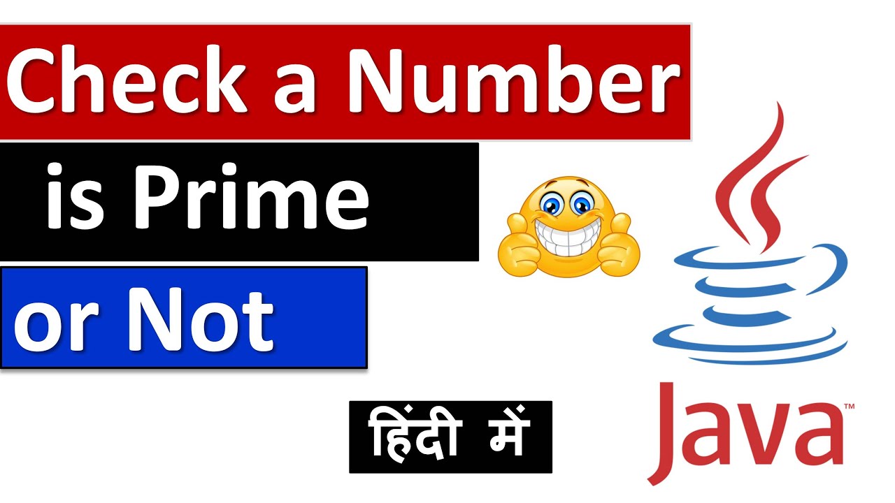 prime number program in java | java tutorial - YouTube