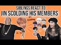 Waleska & Efra react to BTS' jin scolding his members ft. txt for 448 seconds straight! | REACTION