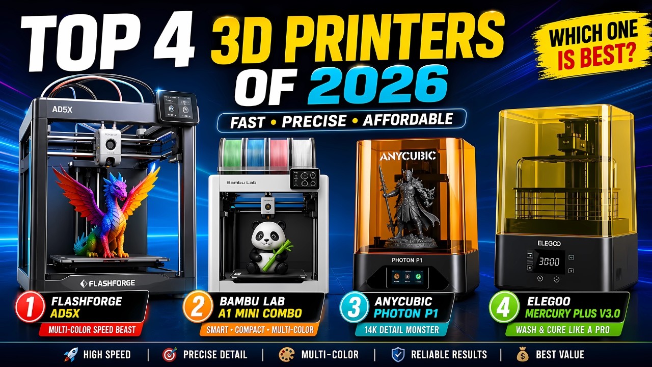 These 3D Printers Are INSANE 🤯 Top 4 Picks for 2026 - YouTube