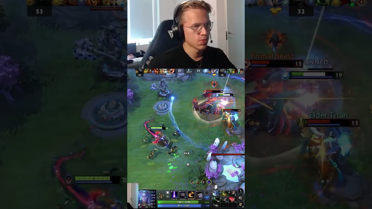 LEGENDARY RAMPAGE FROM TOPSON ON LUNA IN DOTA 2 