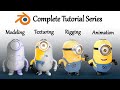 How to create a Minion 3D character in Blender step by step tutorial [ Beginner to Intermediate ]