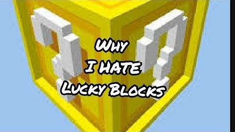 Minecraft Skywars- Why I HATE Lucky Blocks Bedrock Cubecraft
