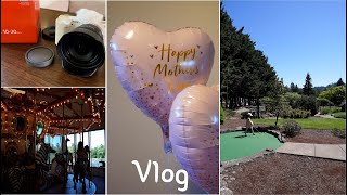 [🇺🇸미국 일상 Vlog 07] 📷 SONY E PZ 10-20mm F4 G 렌즈구입•⛳️Golf Park •회전목마 피자집 •스타벅스 여름음료 •홀푸드마켓🛒 •미국 새 집 구경