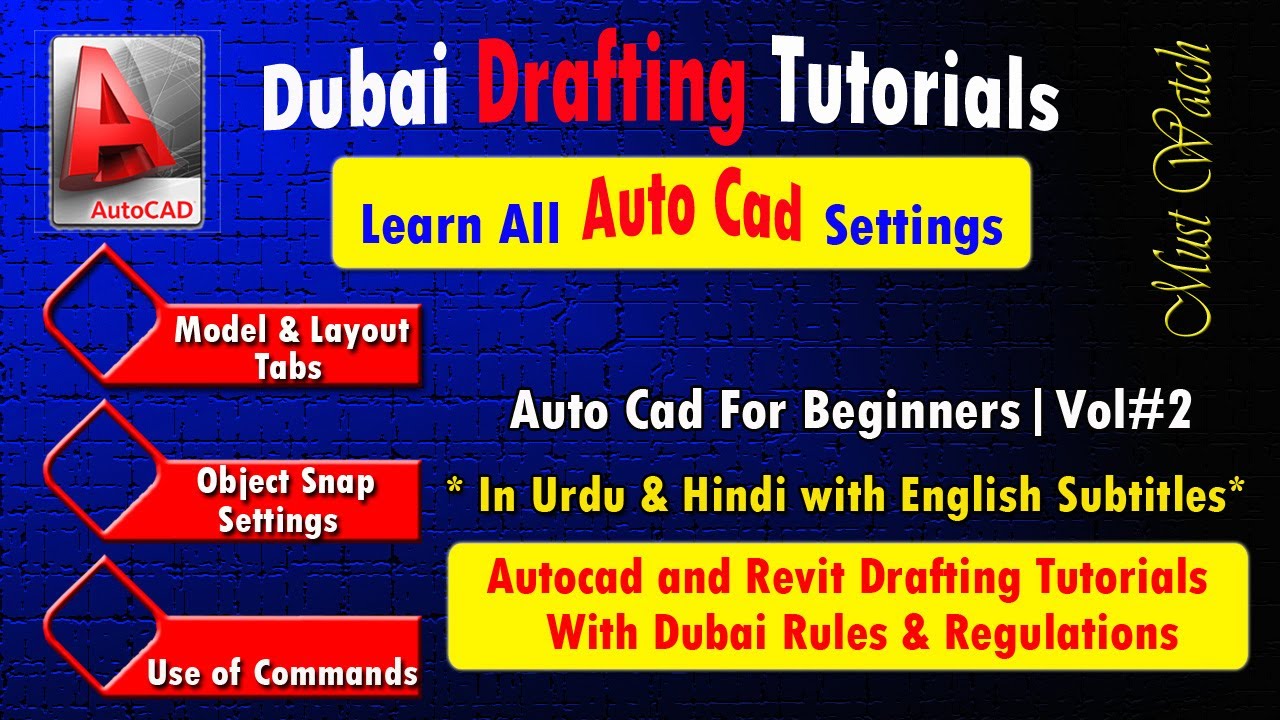 AutoCAD | Complete Basic Tutorial for Beginners - Snap Settings | Vol#2 ...
