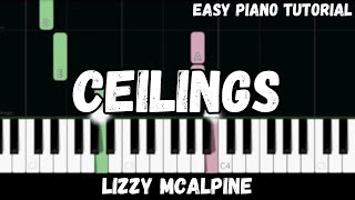 Lizzy McAlpine - Ceilings (Easy Piano Tutorial) Resimi