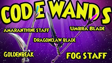 Wizard101 Code Wands: Best Guide To Fishing For Code Wands: Fog Staff, Amaranthine Staff.