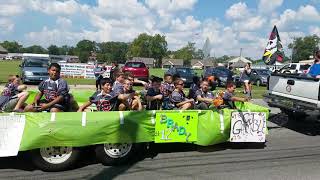 September 22nd 2017. Brady's football team float in Boaz homecoming parade.