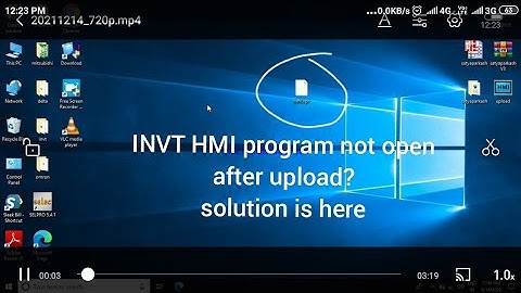INVT hmi program not open after upload!