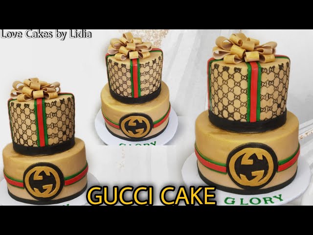 Gucci Cake design How to make Gucci print on cake, using royal icing #gucci  