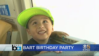 Boy Who Had BART-Themed Party Invited By Transit Agency For Exclusive Tour