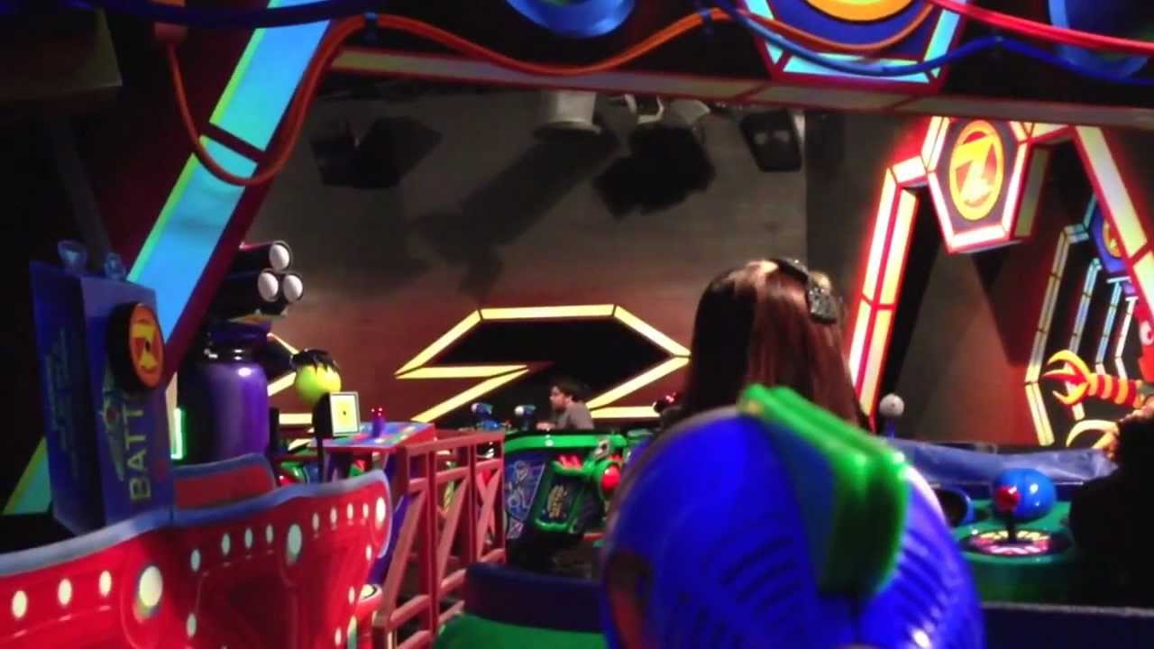 Disneyland Astro Blasters Break Down (Raw footage) - YouTube