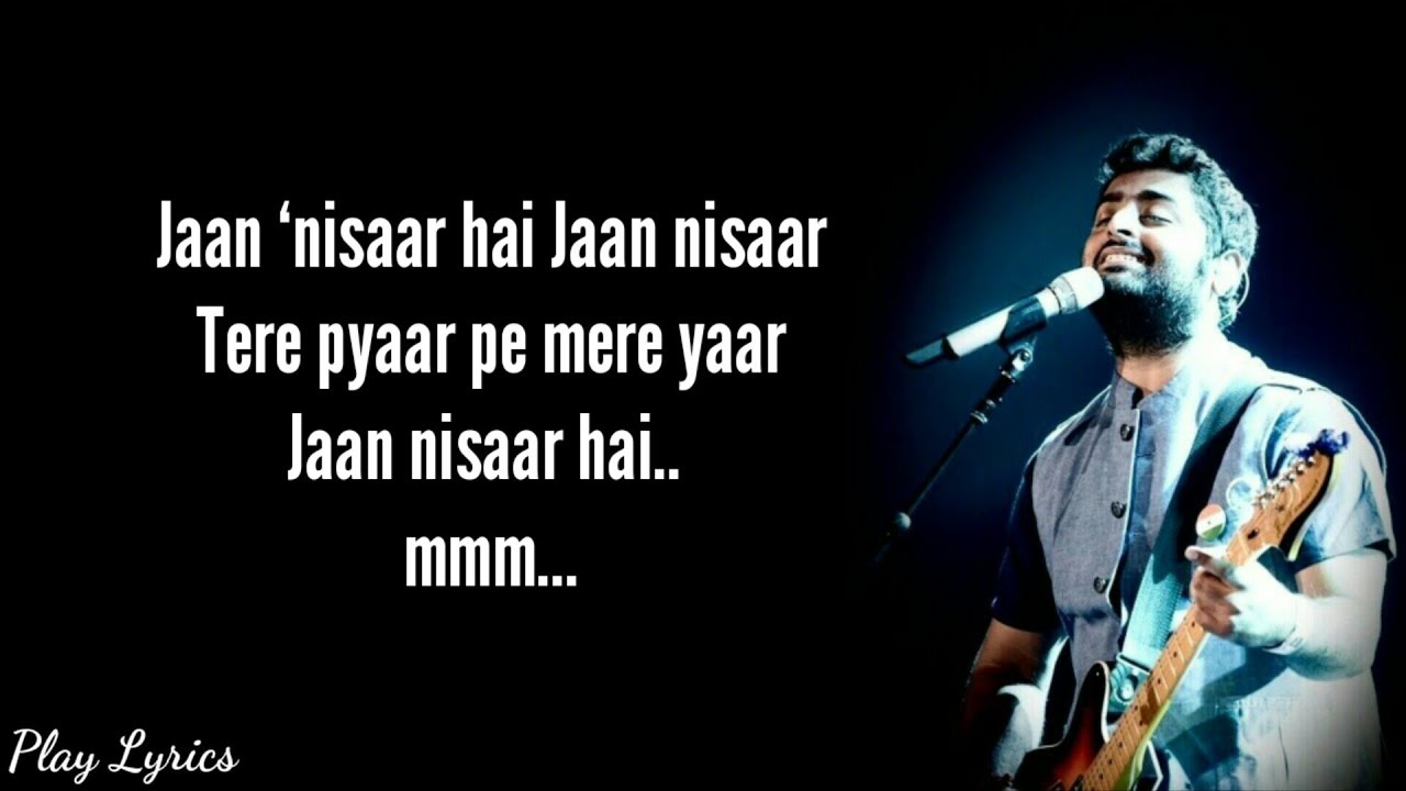 Jaan nisaar song lyrics | Arijit Singh | Asees Kaur | Kedarnath
