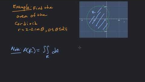 Double Integral to find Area Enclosed by a Cardioid r=2-2cos(t)