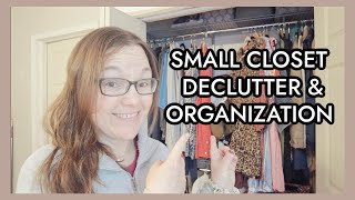 DECLUTTERING AND ORGANIZING MY SMALL CLOSET | DECLUTTERING MOTIVATION | SMALL SHARED CLOSET