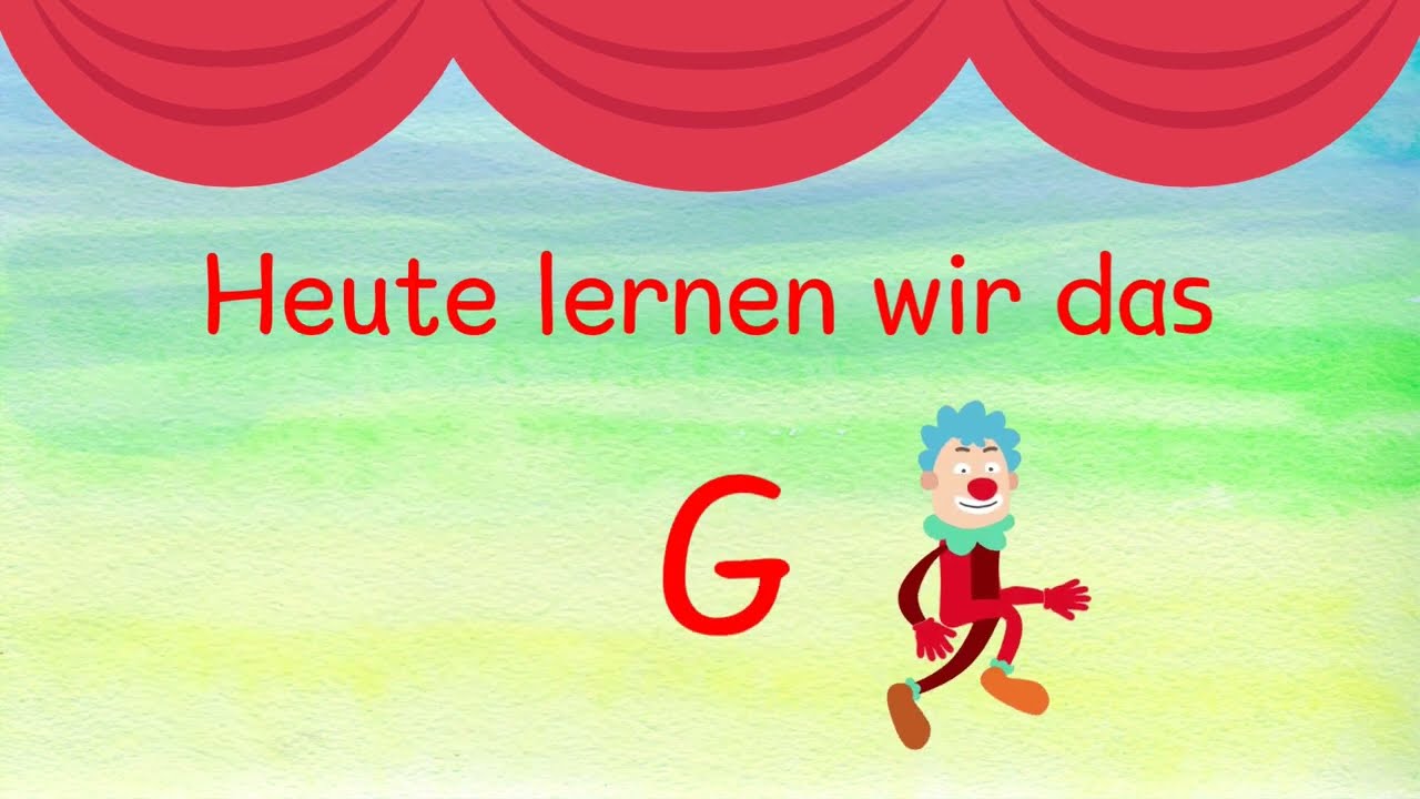 ABC-Lied - Buchstabe G - mit Kiku, dem Clown