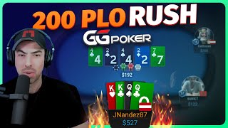 Rush PLO $200 and PLO $2000 on GGPoker