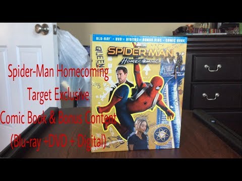 Spider-Man Homecoming Target Exclusive: Comic Book & Bonus Content (Blu-ray + DVD + Digital) Review