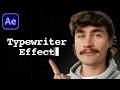 Typewriter Effect In After Effects (NO PLUGINS)