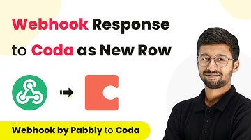 How to Add Webhook Response to Coda as New Row | Webhook by Pabbly to Coda